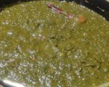 A picture of step 4 of Palak Paneer.