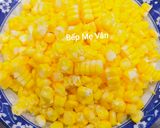 Hình bước làm 1 của món Xôi bắp lá cẩm