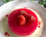 Foto langkah ke 7 dari resep Puding Merah Putih (Strawberry Lychee).