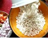 A picture of step 1 of Mumbai bhel.
