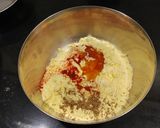 A picture of step 1 of Besan Gatta Curry.