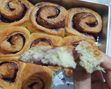 Foto langkah ke 7 dari resep Blueberry Rolls (eggless, metode autolisis).