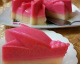 Foto langkah ke 6 dari resep Puding susu buah naga 🍑.