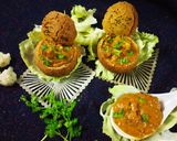 A picture of step 11 of Bunny chow stuff in gobhi awadhi.