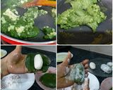 A picture of step 1 of Shaam Savera palak paneer ka.