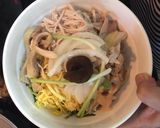 Hình bước làm 9 của món BÚN THANG (khá cầu kỳ, hoặc làm vào ngày nghỉ, các nguyên liệu mix tùy lần làm)
