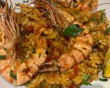 A picture of step 6 of Paella - my take.