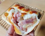 รูปขั้นตอนการทำที่ 8 ของ Pull apart Ham Cheese Bread