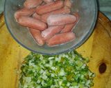 Foto del paso 1 de la receta: Guisito de fideos con papa y salchichas
