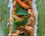 Foto langkah ke 5 dari resep Nasi bakar ayam suir kemangi.