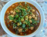 A picture of step 3 of Chicpeas masala curry.
