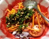 A picture of step 3 of Emerald Fresh Tomato & Basil Garden Salad.