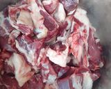A picture of step 1 of Beef stir fry.