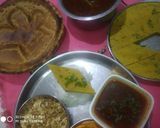 तुअर की छुट्टी दाल -भात (चावल) विथ खोबा बाटी (नो ओनियन, नो गार्लिक) रेसिपी चरण 12 फोटो
