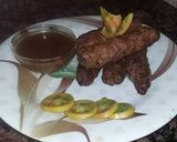 A picture of step 3 of Fry Malai seekh kabab   sehri special.