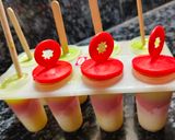 A picture of step 9 of Fresh Fruit Ice Candy / Popsicles (Frozen layered Icecream).