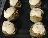 Foto del paso 10 de la receta: Alcachofas rellenas de gambas con gratinado de alioli suave