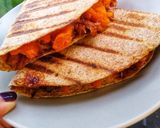 A picture of step 8 of Sweet BBQ Veggie Pulled 'Pork' Quesadilla (Vegetarian).