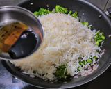 A picture of step 5 of Broccoli Rice.