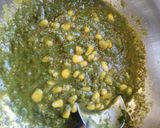 A picture of step 7 of Corn palak paneer.