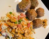 Foto del paso 4 de la receta: Albóndigas de ternera, tomate y rúcula