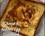 A picture of step 6 of Cheese & Hidden Egg Sandwich.