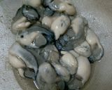 A picture of step 1 of Oyster and Thai Basil Omelet (10-Minute Home-Style Dish).