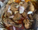 A picture of step 7 of Soya sauce honey chicken (no oil).