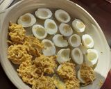 Foto del paso 8 de la receta Huevos rellenos de carne picada gratinados al horno
