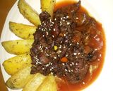 Foto langkah ke 5 dari resep Beef steak slice lada hitam.