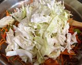 A picture of step 3 of Chicken & Shrimp Pancit Bihon.