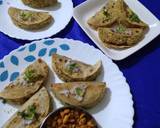 Dabeli stuffed mini parathas recipe step 4 photo
