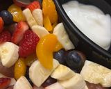 A picture of step 1 of Fruit salad.