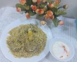 A picture of step 7 of Chicken white malai biryani.