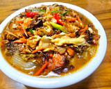 蒜苗木須白菜烏魚粉絲煲（創意料理）的食譜步驟4照片