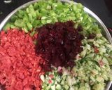 A picture of step 1 of Vegetables sandwich.