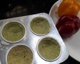 A picture of step 5 of Broccoli base Pizza cups.