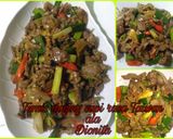 Foto langkah ke 9 dari resep 炒牛肉絲 Tumis Daging Sapi.