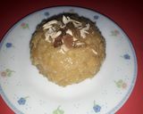 A picture of step 6 of Moong dal halwa.