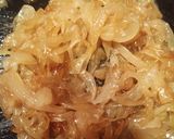 A picture of step 4 of Goat Cheese Crostini with Caramelized Onions.