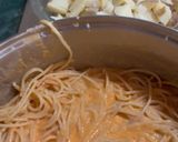 Foto del paso 5 de la receta: Papas con espagueti cremoso