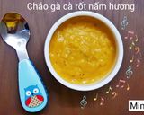 Hình bước làm 2 của món Cháo gà cà rốt nấm hương