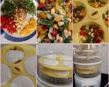 A picture of step 2 of Rava Colorful Idli.