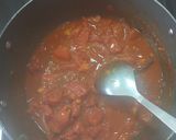 A picture of step 3 of Kathiyawadi Sev tamatar.