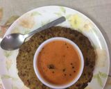 A picture of step 5 of Maize cauliflower roti with tomato garlic chutney.