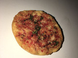 Pan tostado con queso y salmón