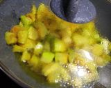A picture of step 3 of Pumpkin guvar sabji.