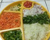A picture of step 1 of Veggie Cone.