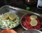 A picture of step 2 of Lobiya chaat.