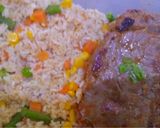Foto langkah ke 4 dari resep Steak with Barbeque Sauce (Bisa dengan sosis dan butter rice).